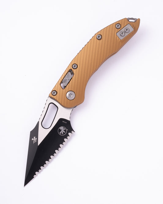 STITCH RAM LOK S/E BLACK FULL SERRATE FLUTED TAN (169RL-3FLTA)