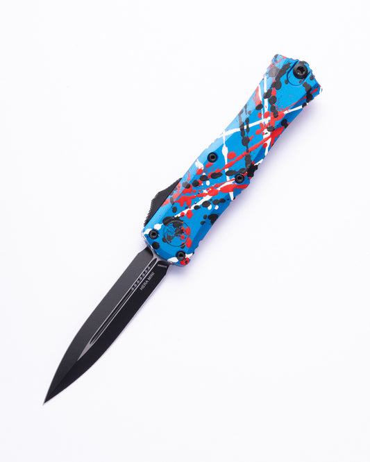 Hera® II Mini D/E Blue Standard Black, Red and White Splatter (1702M-1BLBKRDWHSPL)