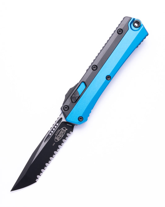 Glykon® T/E Black Full Serrate Blue (185-3BL)
