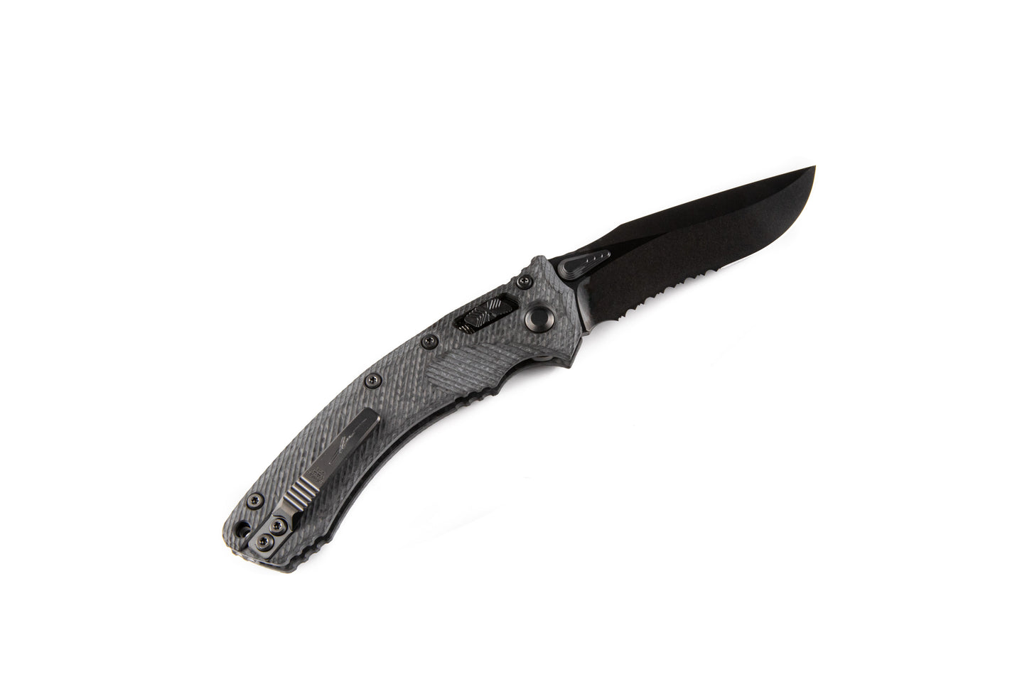 Signature Series Amphibian RAM-LOK™ S/E Fluted Carbon Fiber DLC Partial Serrated (137RL-2DLCTFLCFS)