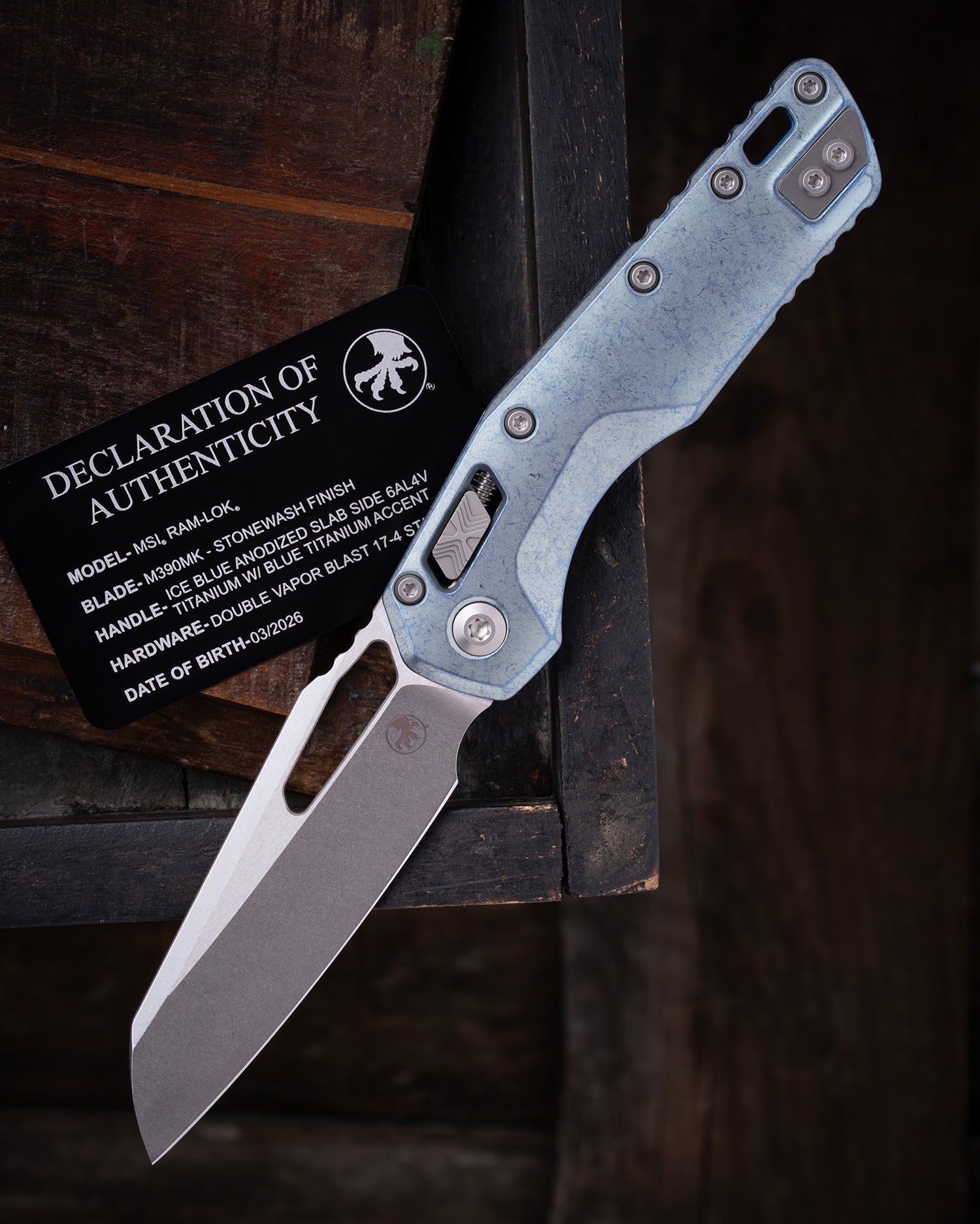 MSI® RAM-LOK® MARFIONE SELECT STONEWASH FINISH ICE BLUE ANODIZED
