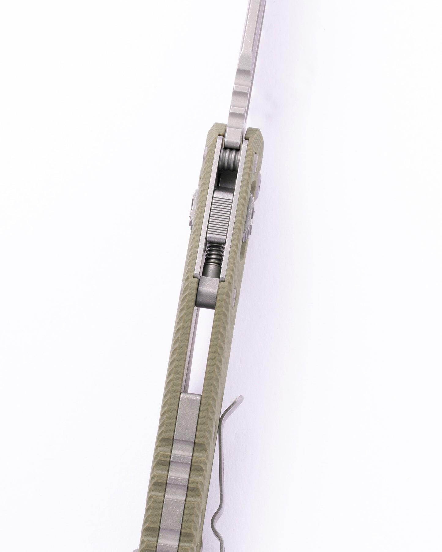 MSI® S/E Fluted G-10 OD Green Apocalyptic Partial Serrated (210-11APFLGTOD)
