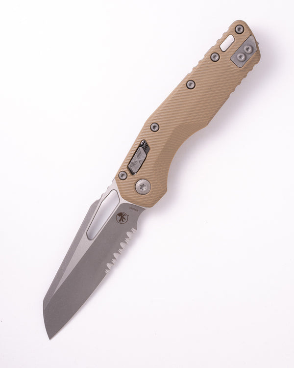 MSI® S/E Apocalyptic® Partial Serrated Fluted G-10 Tan (210-11APFLGTTA)
