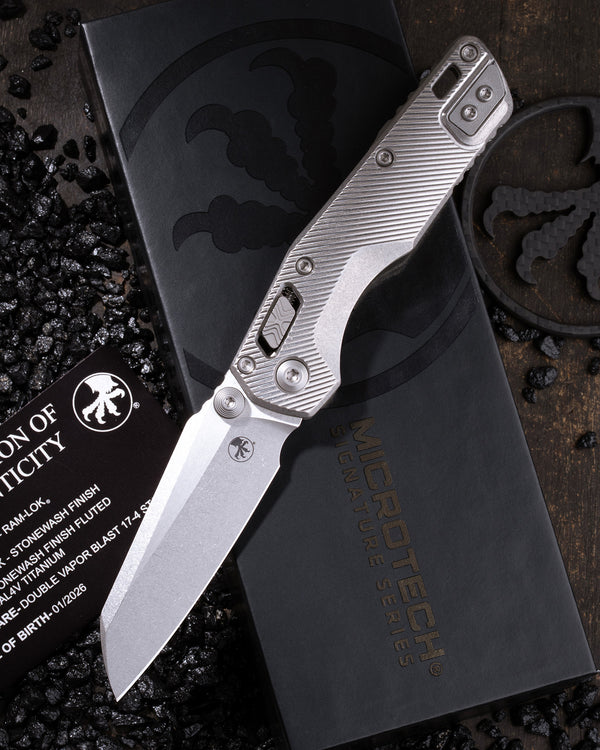 MSI MINI – RAM-LOK MARFIONE SELECT STONEWASH FINISH STONEWASH FINISH FLUTED TITANIUM DOUBLE VAPOR BLAST STAINLESS