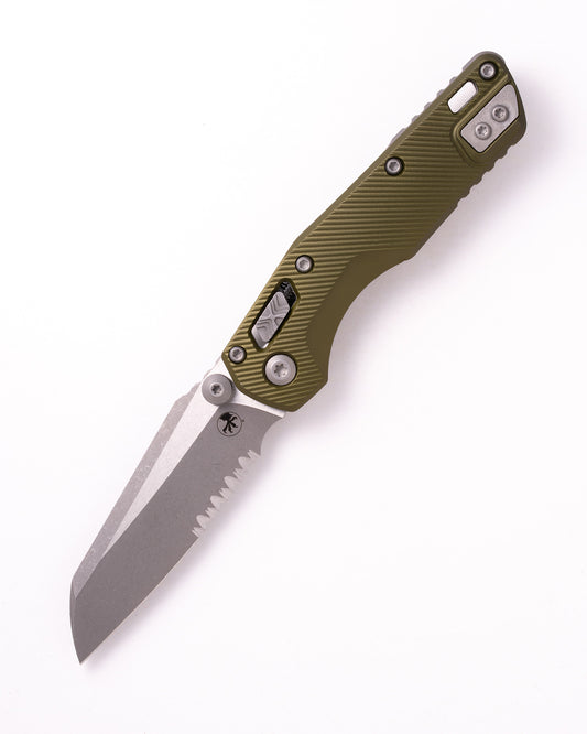MSI® Mini Ram-Lok® Apocalyptic® Partial Serrated Fluted Aluminum OD Green (210M-11APFLOD)