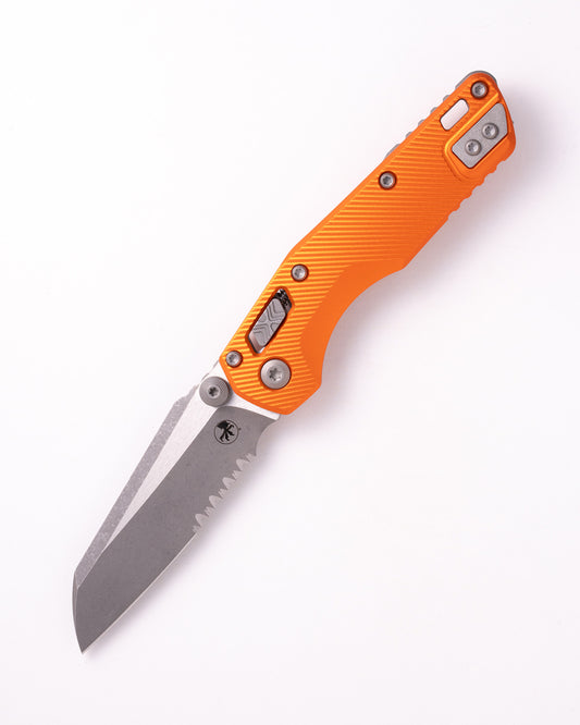 MSI® Mini Ram-Lok® Apocalyptic® Partial Serrated Fluted Aluminum Orange (210M-11APFLOR)