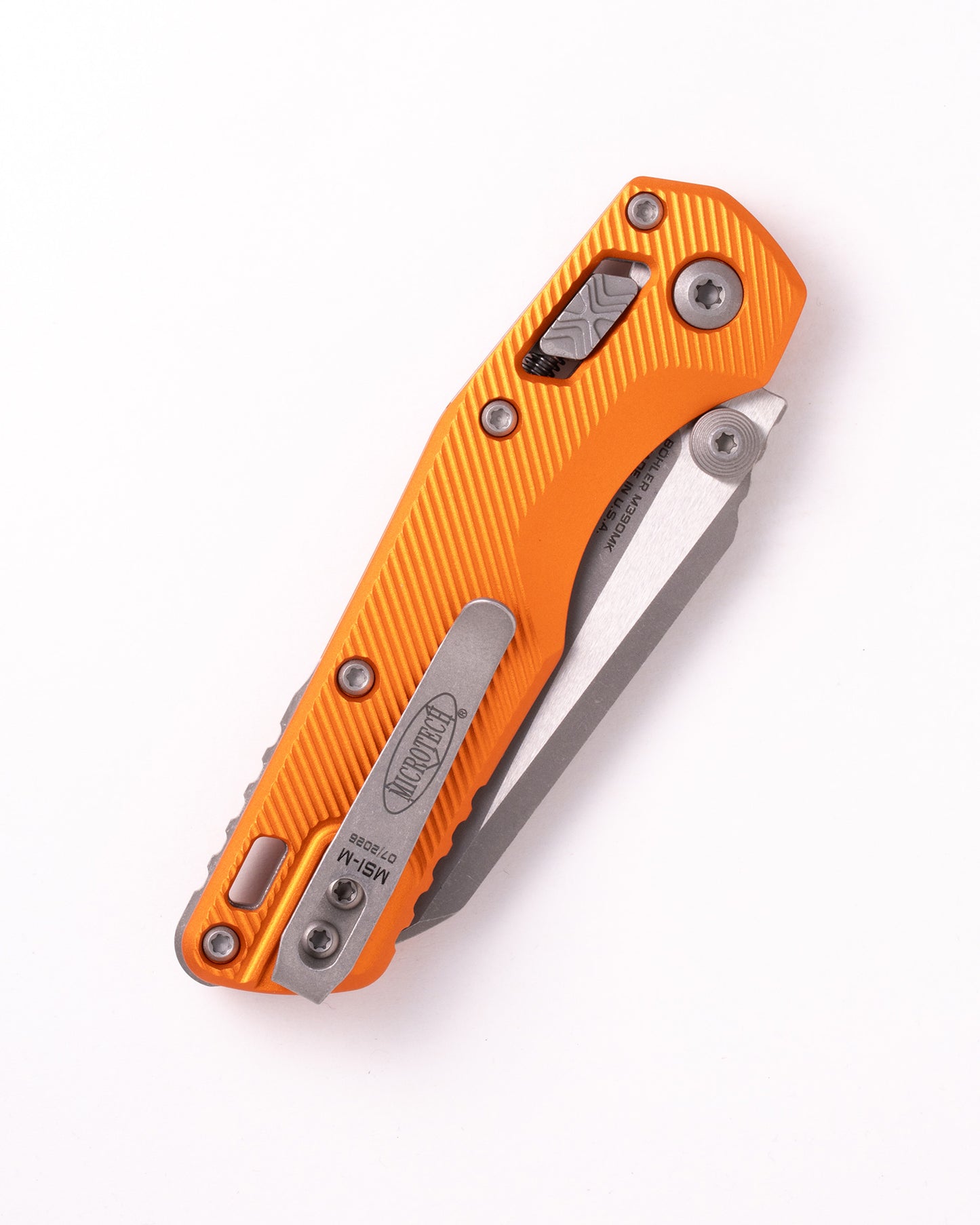 MSI® Mini Ram-Lok® Apocalyptic® Full Serrated Fluted Aluminum Orange (210M-12APFLOR)