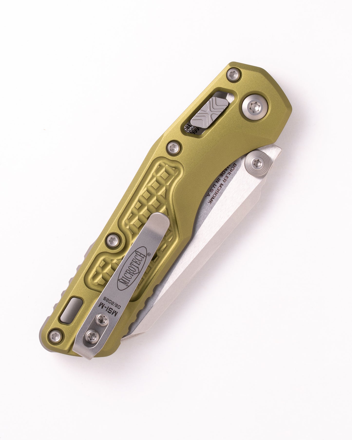 MSI® Mini S/E Stonewash Full Serrated Frag Aluminum OD Green (210M-12FROD)
