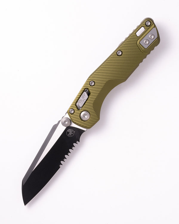 MSI® Mini RAM-LOK® Black Partial Serrated Fluted Handle Aluminum OD Green (210M-2FLOD)