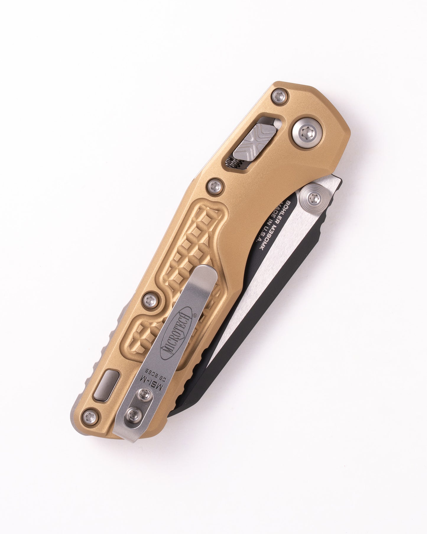 MSI® RAM-LOK® Mini Black Partial Serrated Standard Frag Aluminum TAN (210M-2FRTA)