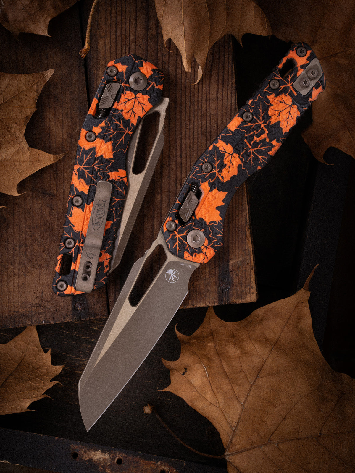 MSI® S/E Apocalyptic® Tri-Grip Polymer Orange Leaves Bronzed (210T-13APPMOL)