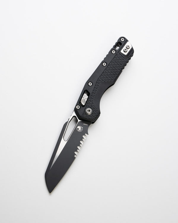 MSI® S/E Tri-Grip Black Injection Molded Black Blade with Bead Blast Hardware Part Serrate (210T-2PMBK)