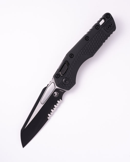 MSI® S/E Tri-Grip Black Injection Molded Black Blade with Bead Blast Hardware Part Serrate (210T-2PMBK)