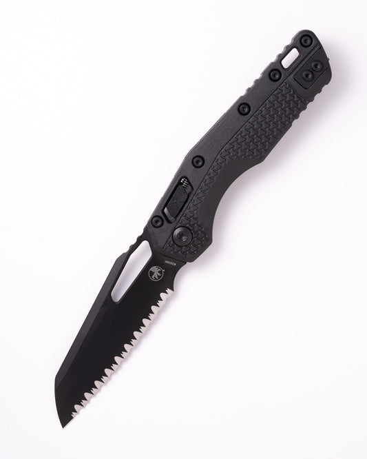 MSI® S/E Full Serrated Tri-Grip Polymer Black Tactical (210T-3TPM)