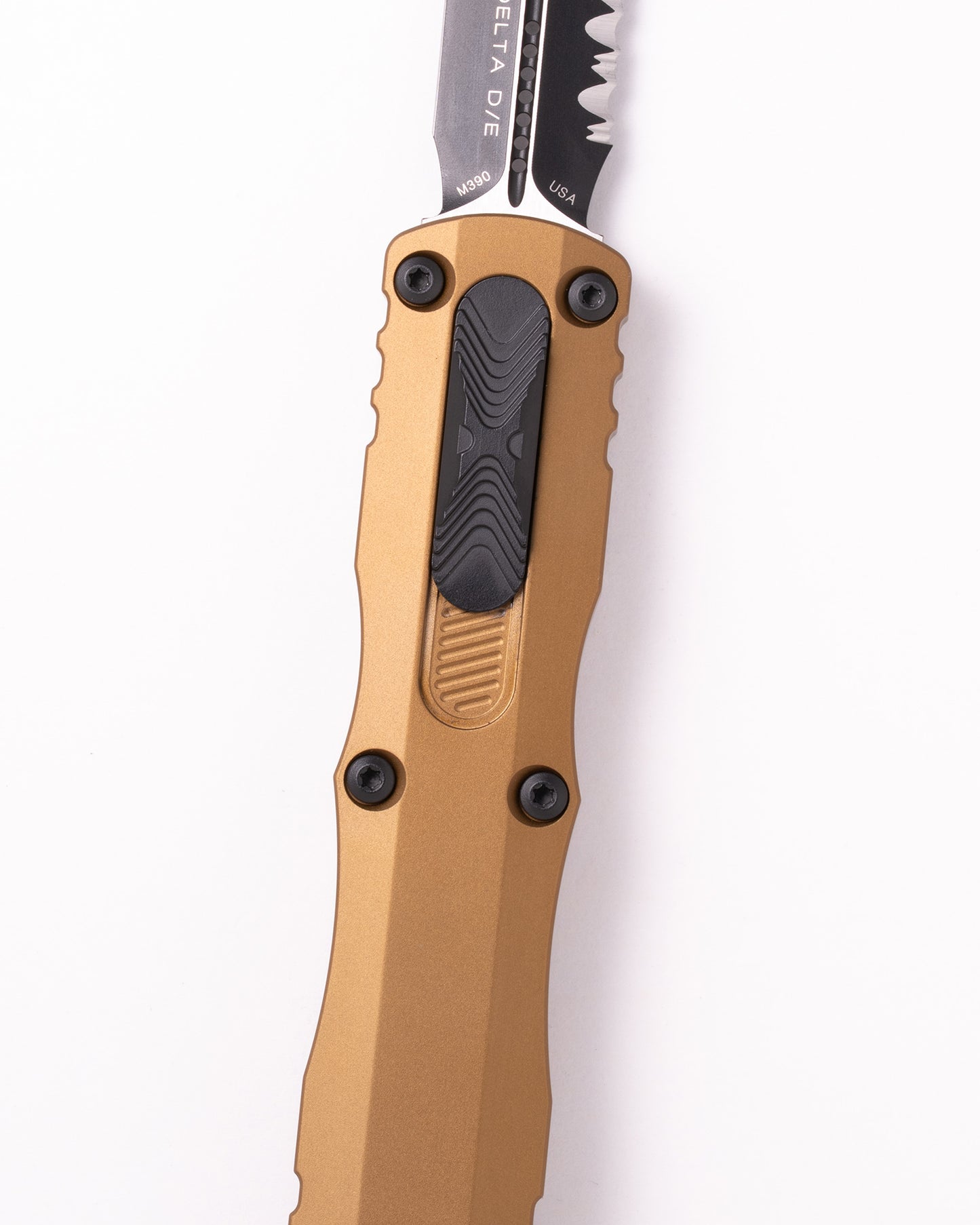 Dirac Delta D/E Black Part Serrate Tan (227-3TA)