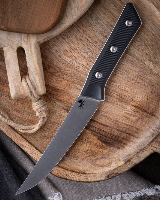 Boning Knife Stonewash Standard Black G-10 (3100-10BK)