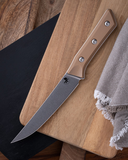 Boning Knife Stonewash Standard Coyote Tan G-10 (3100-10CE)