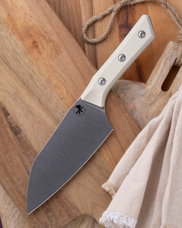Santoku 6" Knife Stonewash Standard Ivory G-10 (3200-10IV)