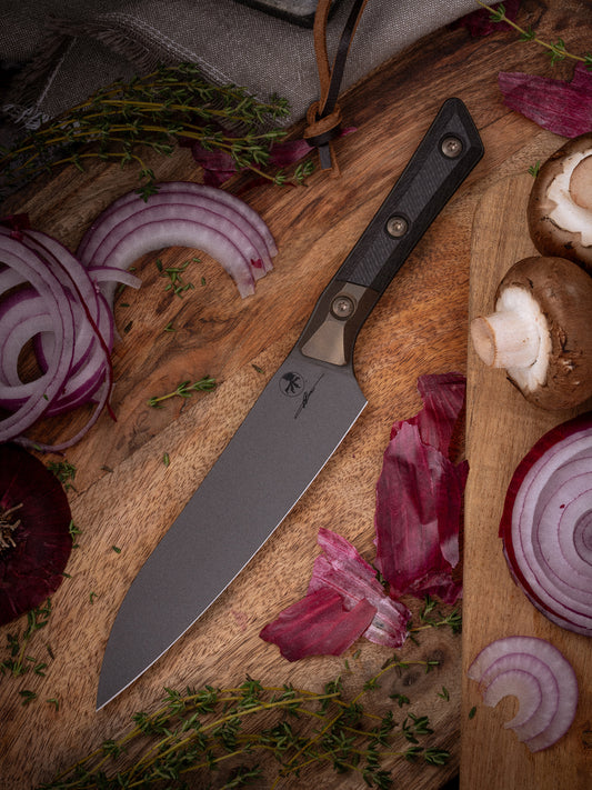 Utility Knife Signature Series DLC Standard Titanium Bolster Carbon Fiber (3400B-1DLCCFS)