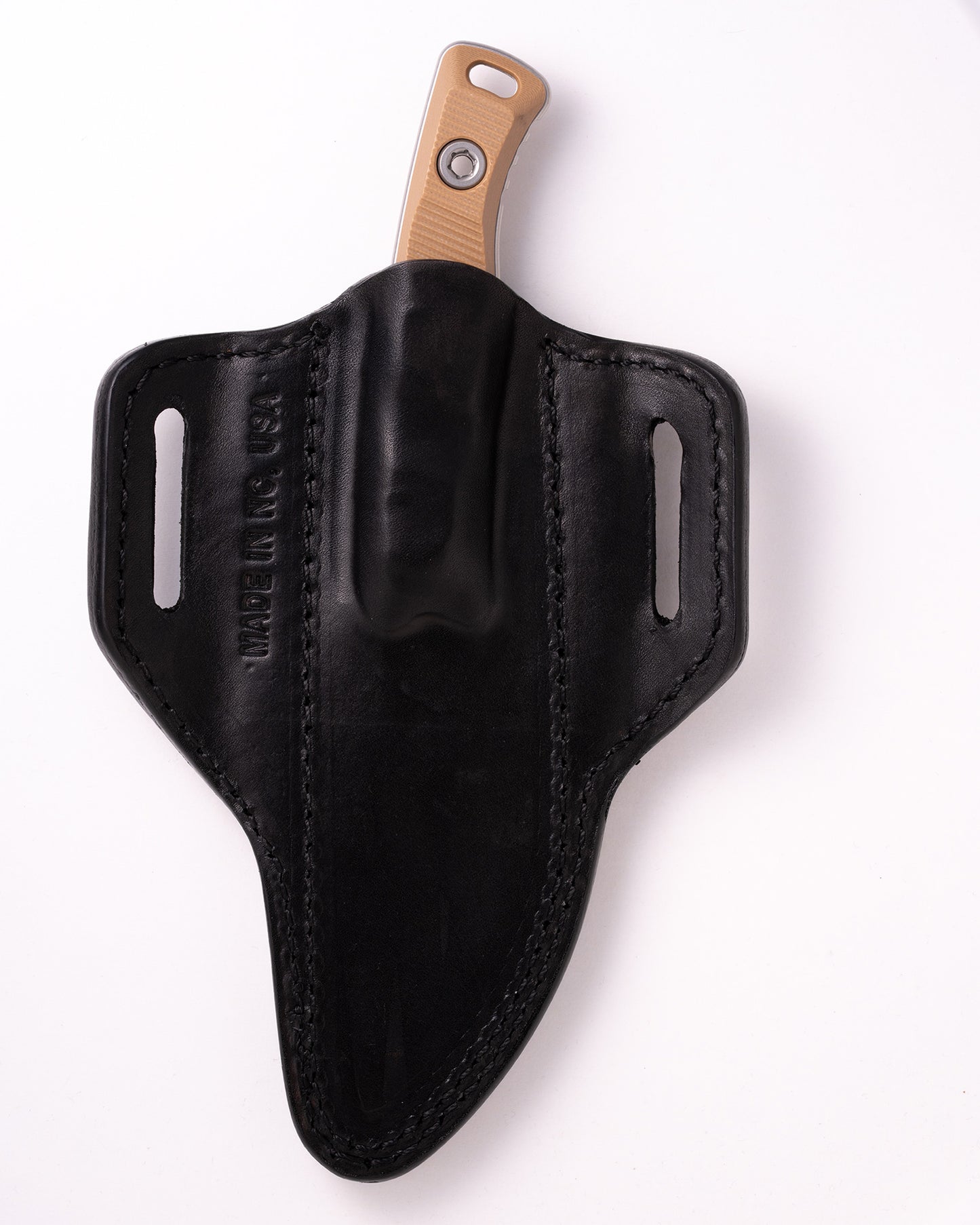Akris Stonewash Standard G-10 Dark Earth with Black Leather Sheath (95-10DE-2)