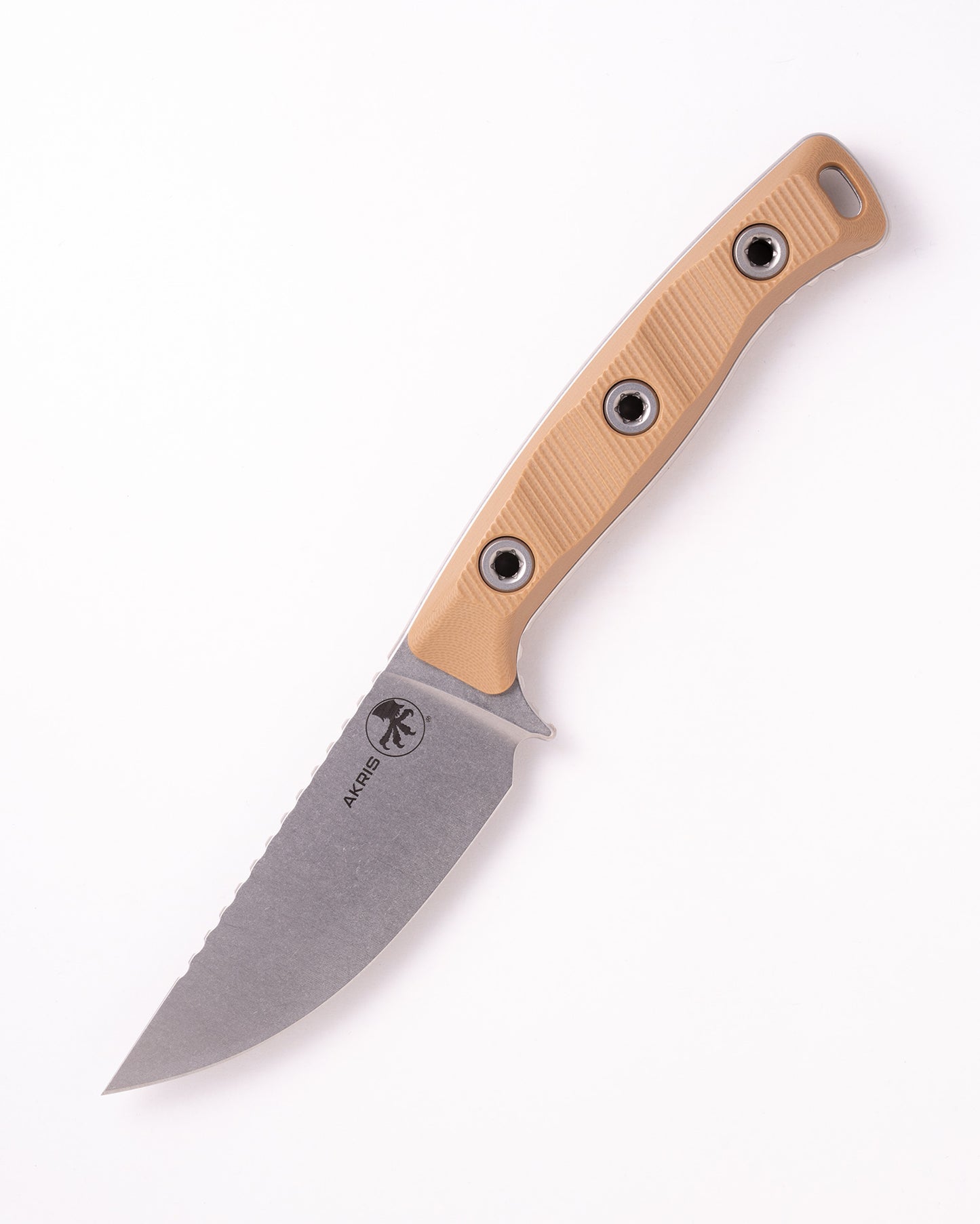 Akris Stonewash Standard G-10 Dark Earth with Black Cherry Leather Sheath (95-10DE-3)