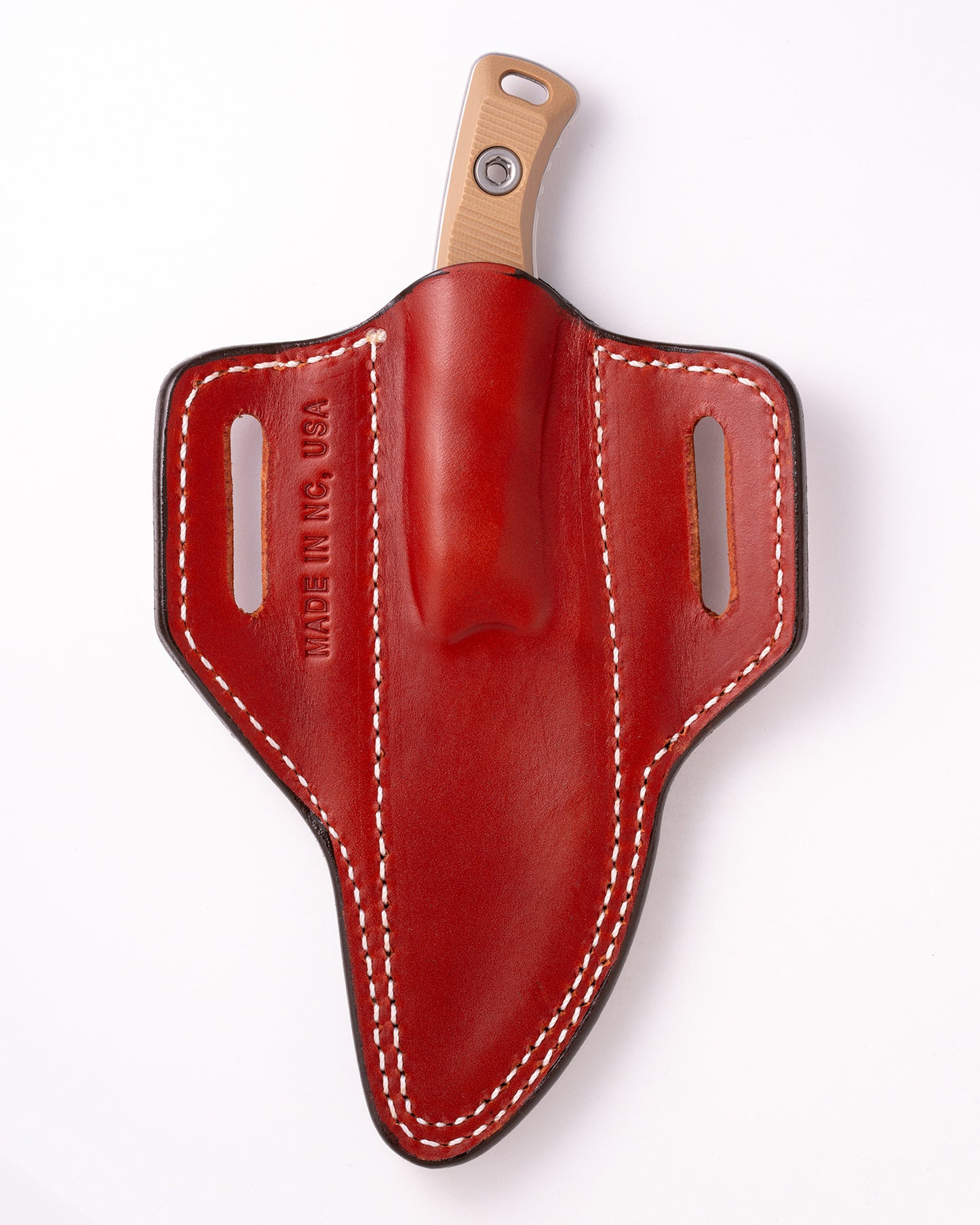 Akris Stonewash Standard G-10 Dark Earth with Black Cherry Leather Sheath (95-10DE-3)