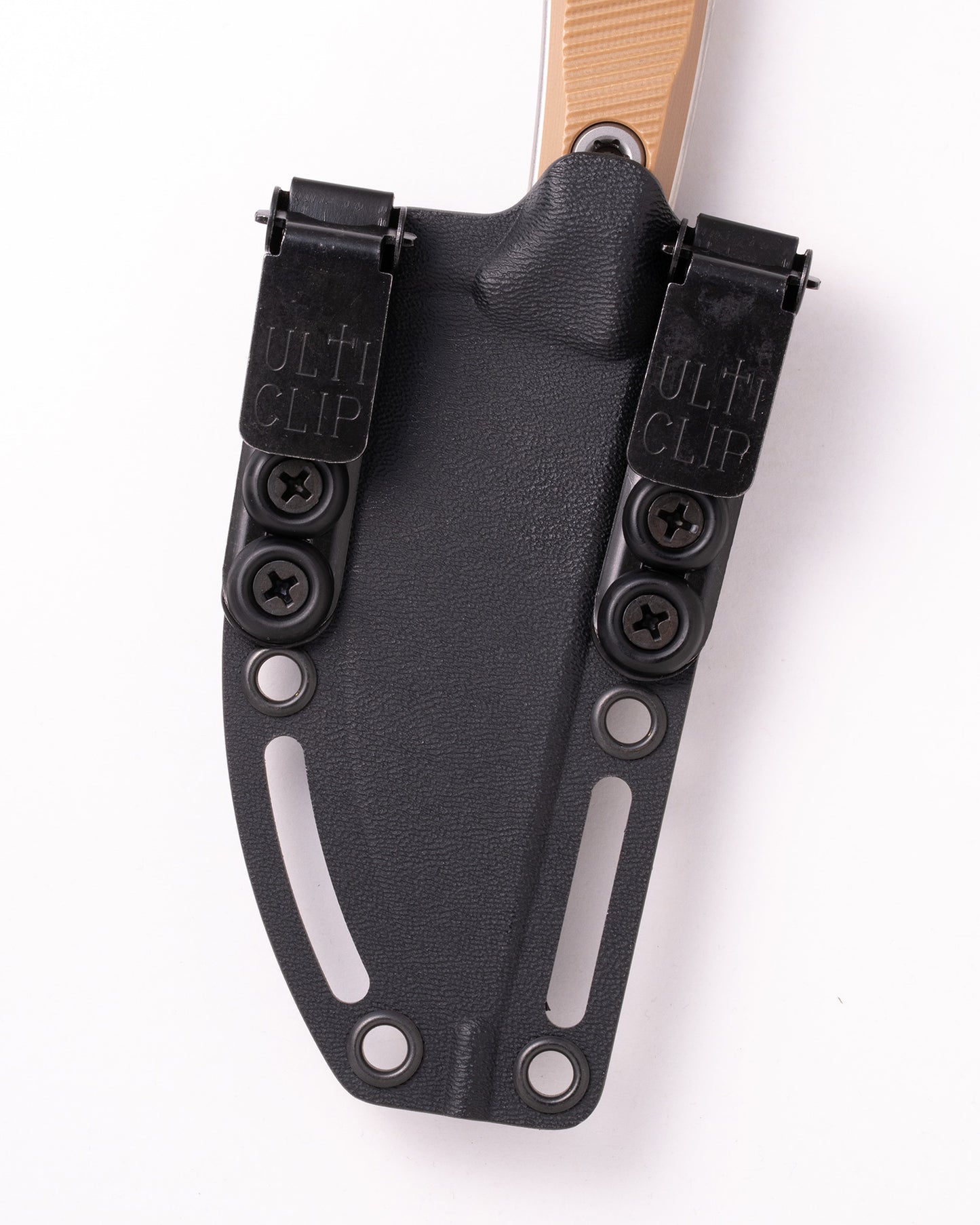 Akris Stonewash Standard G-10 Dark Earth with Black Kydex Sheath (95-10DE-5)