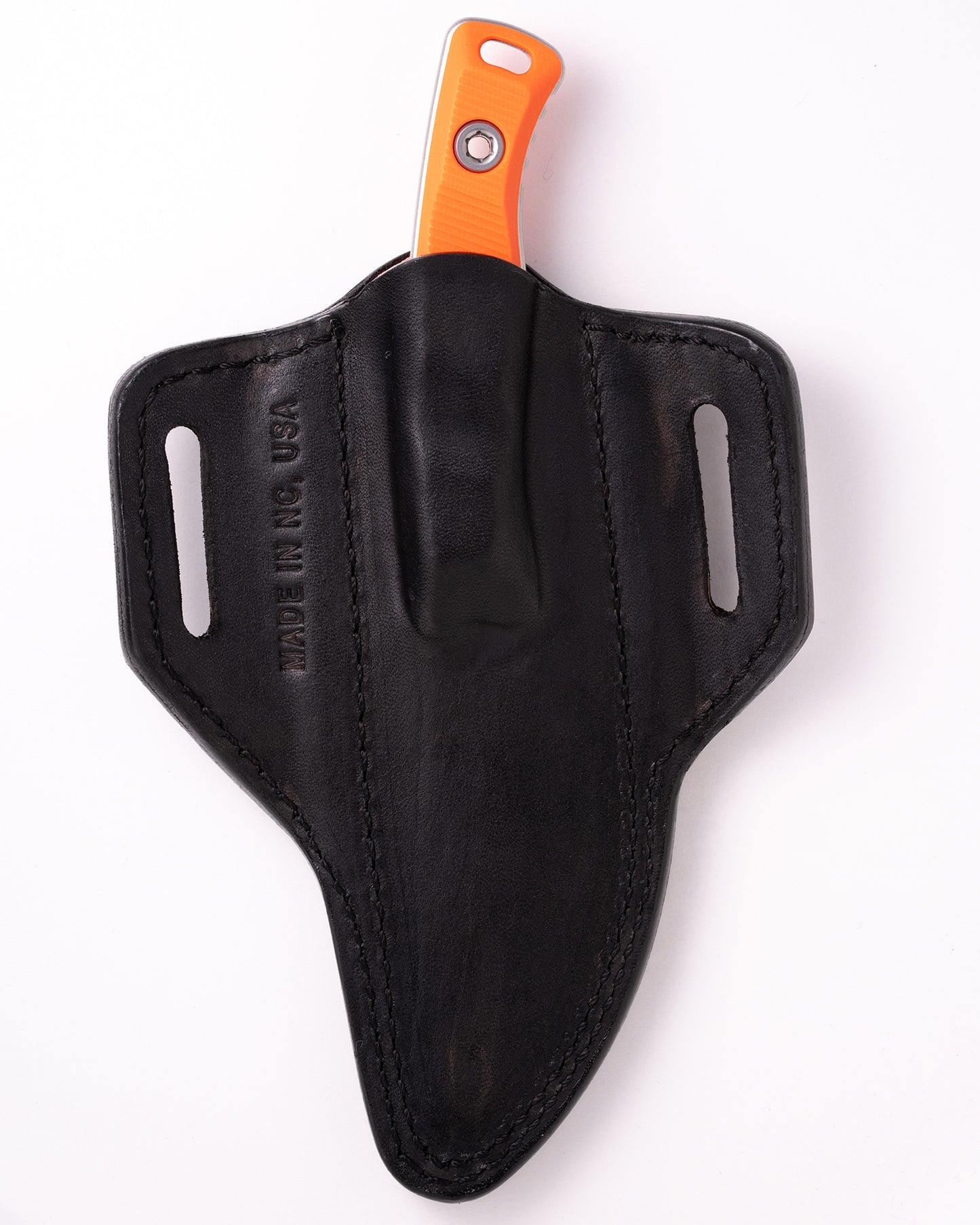 Akris Stonewash Standard G-10 Ember with Black Leather Sheath (95-10EM-2)