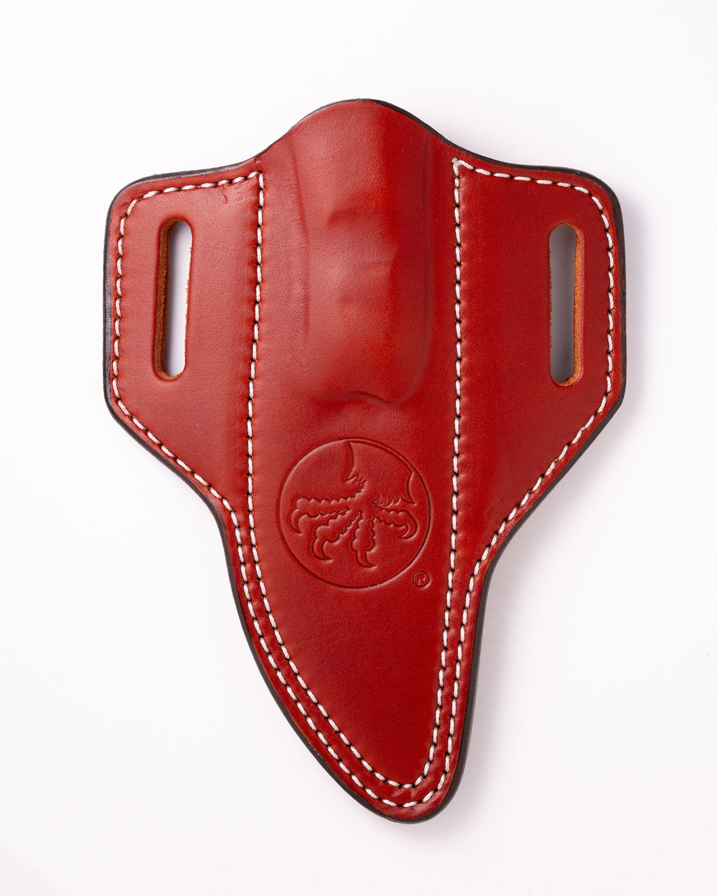 Akris Stonewash Standard G-10 Ember with Black Cherry Leather Sheath (95-10EM-3)
