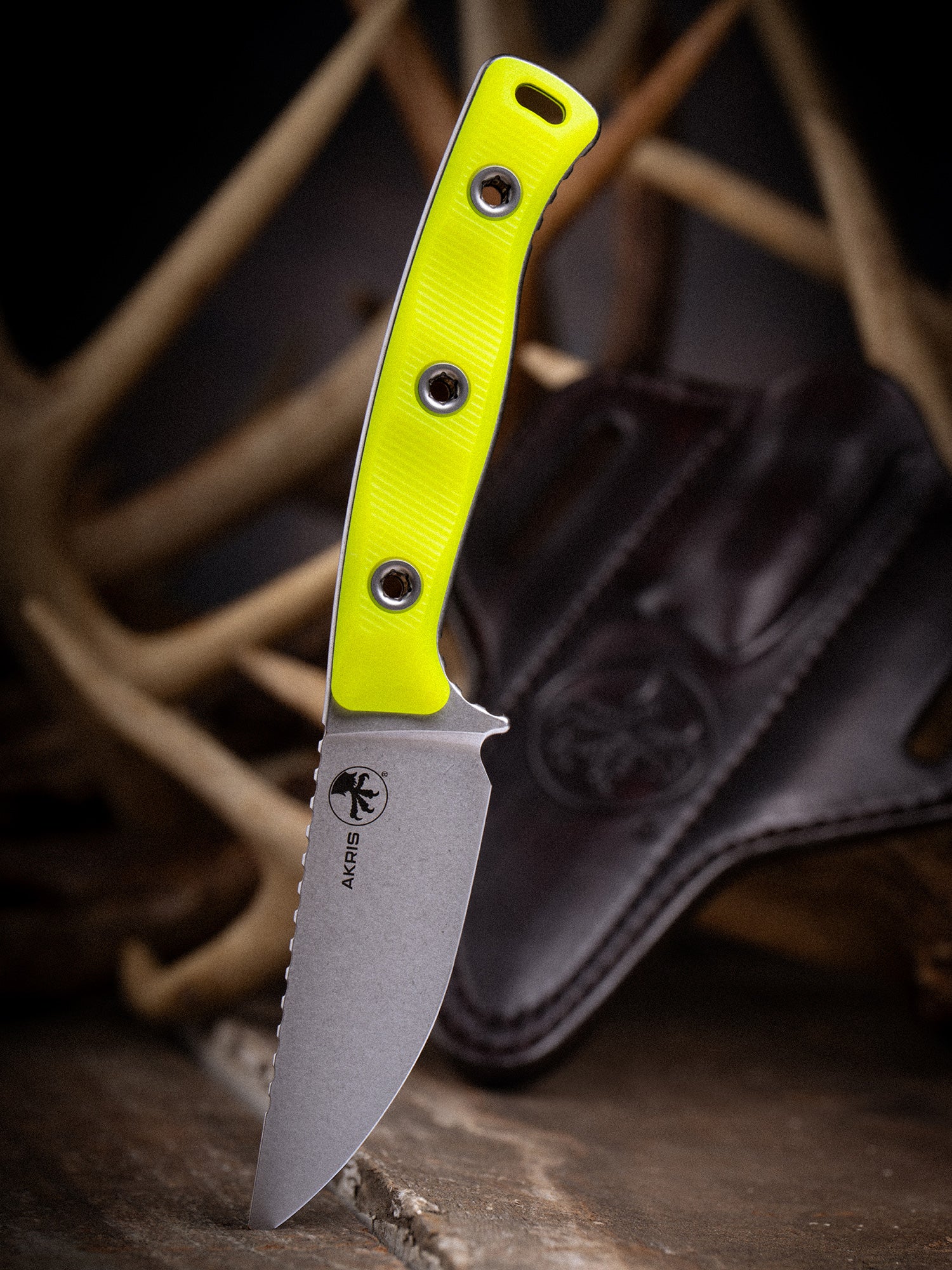 スキンズクライバー Akris Stonewash Standard G-10 High Visibility with Dark Chocolate
