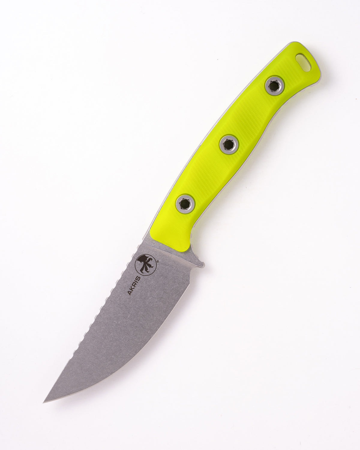 Akris Stonewash Standard G-10 High Visibility with Black Kydex Sheath (95-10HV-5)