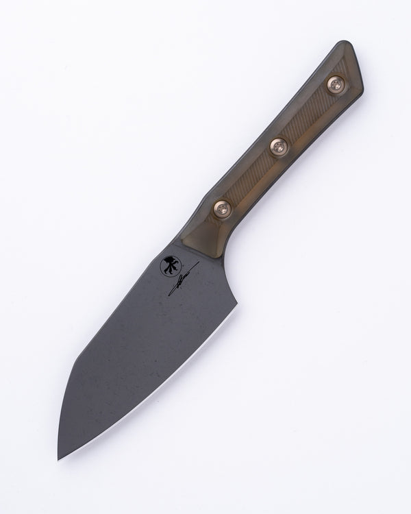 Santoku 4" Knife Ultem DLC Standard Titanium Bolster (3300B-1DLCULS)