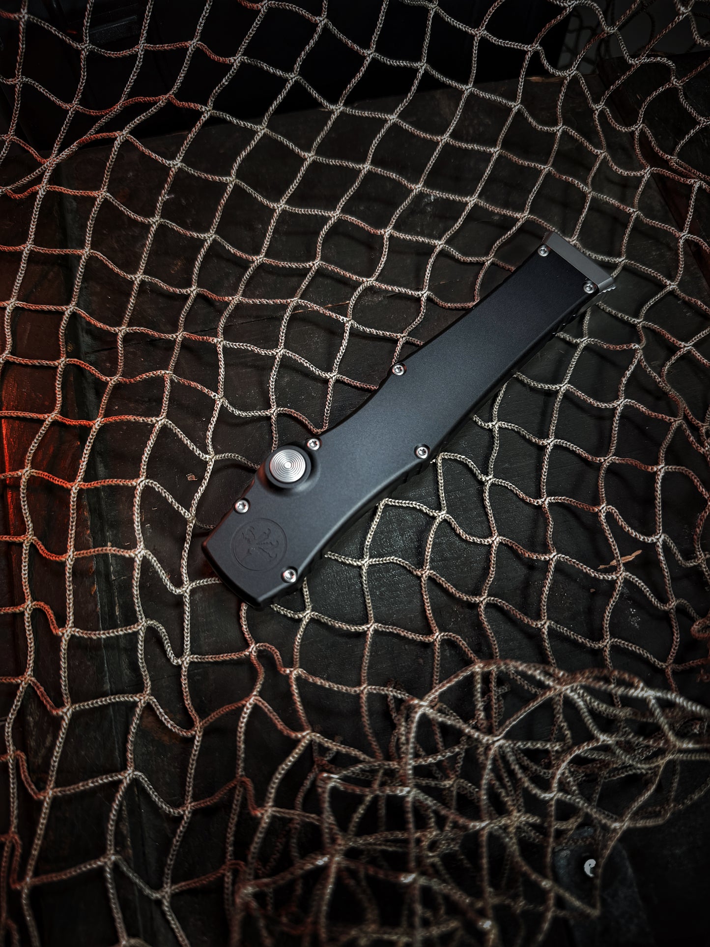 HALO VII MARFIONE SELECT STONEWASH FINISH HARDCOAT ANODIZED ALLOY DOUBLE VAPOR BLAST STAINLESS CLIP POINT (1350-10MS1)