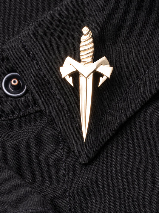 DAGGER LAPEL 18K GOLD (1 Gold Lapel)
