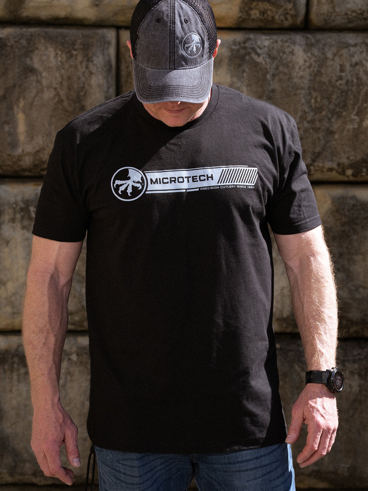 Microtech Core T-Shirt Silver and Black – MTK Inc.