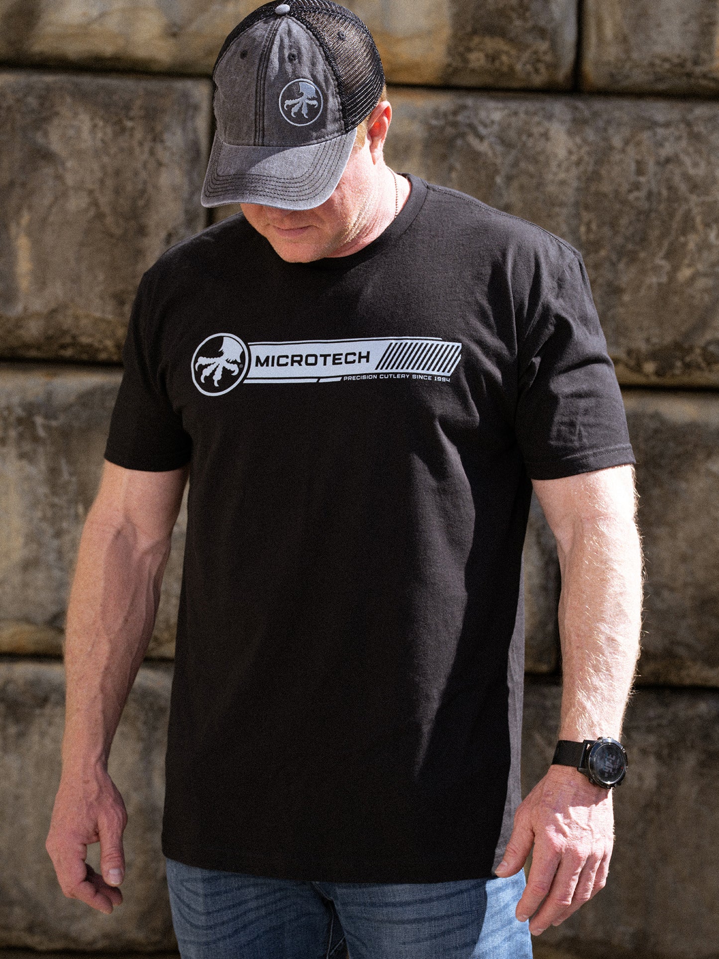 Microtech Core T-Shirt Silver and Black